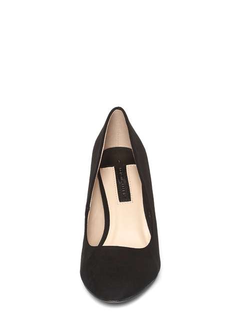 'Claudia' Black Workwear Court Shoes